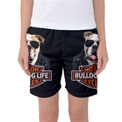 Bulldog Biker Women s Basketball Shorts by Valentinaart