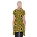 Sunflowers pattern Short Sleeve Side Drop Tunic View2