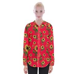 Sunflowers Pattern Womens Long Sleeve Shirt