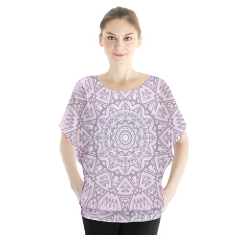 Pink Mandala Art  Blouse by paulaoliveiradesign