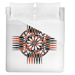 Geometric Celtic Cross Duvet Cover (queen Size) by linceazul