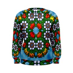 Cute Floral Mandala  Women s Sweatshirt by paulaoliveiradesign