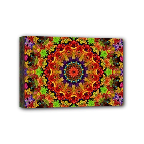 Fractal Mandala Abstract Pattern Mini Canvas 6  X 4  by paulaoliveiradesign