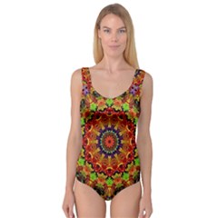 Fractal Mandala Abstract Pattern Princess Tank Leotard 