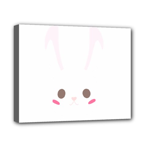 Rabbit Cute Animal White Canvas 10  x 8 