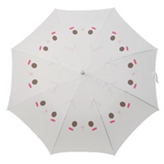 Rabbit Cute Animal White Straight Umbrellas