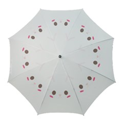 Rabbit Cute Animal White Golf Umbrellas