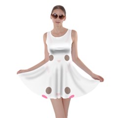 Rabbit Cute Animal White Skater Dress