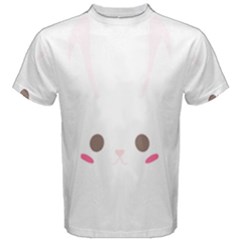 Rabbit Cute Animal White Men s Cotton Tee