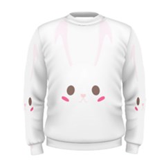 Rabbit Cute Animal White Men s Sweatshirt