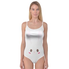 Rabbit Cute Animal White Camisole Leotard 