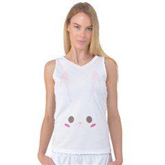 Rabbit Cute Animal White Women s Basketball Tank Top by Nexatart