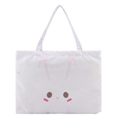 Rabbit Cute Animal White Medium Tote Bag