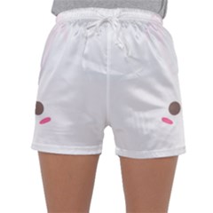 Rabbit Cute Animal White Sleepwear Shorts