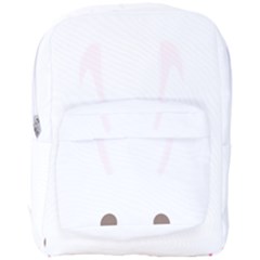 Rabbit Cute Animal White Full Print Backpack