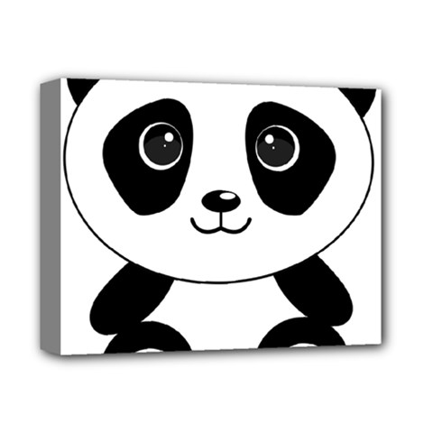 Bear Panda Bear Panda Animals Deluxe Canvas 14  X 11  by Nexatart