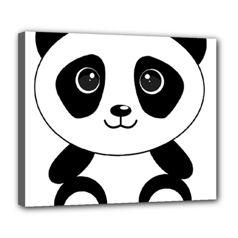 Bear Panda Bear Panda Animals Deluxe Canvas 24  X 20   by Nexatart