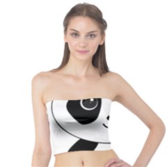 Bear Panda Bear Panda Animals Tube Top by Nexatart