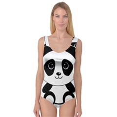 Bear Panda Bear Panda Animals Princess Tank Leotard  by Nexatart