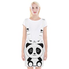 Bear Panda Bear Panda Animals Braces Suspender Skirt by Nexatart