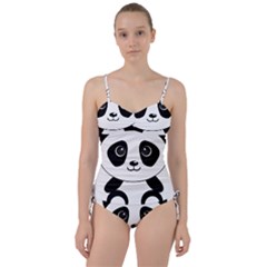 Bear Panda Bear Panda Animals Sweetheart Tankini Set by Nexatart