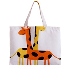 Giraffe Africa Safari Wildlife Zipper Mini Tote Bag by Nexatart