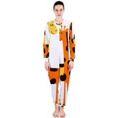 Giraffe Africa Safari Wildlife Onepiece Jumpsuit (ladies)  by Nexatart