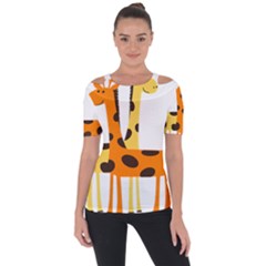 Giraffe Africa Safari Wildlife Short Sleeve Top