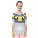 Cute Penguin Animal Kids  Quarter Sleeve Raglan Tee View1