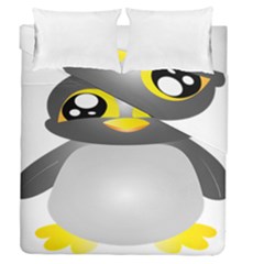 Cute Penguin Animal Duvet Cover Double Side (queen Size) by Nexatart