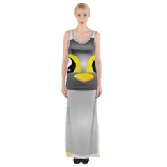 Cute Penguin Animal Maxi Thigh Split Dress by Nexatart