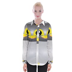 Cute Penguin Animal Womens Long Sleeve Shirt