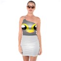 Cute Penguin Animal One Soulder Bodycon Dress View1