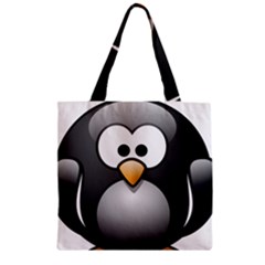 Penguin Birds Aquatic Flightless Zipper Grocery Tote Bag by Nexatart