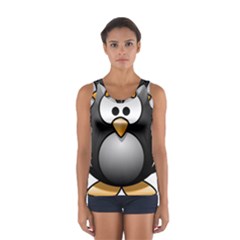 Penguin Birds Aquatic Flightless Sport Tank Top  by Nexatart