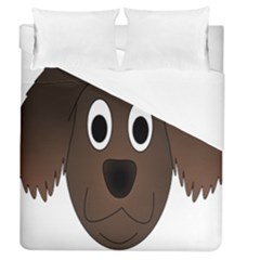 Dog Pup Animal Canine Brown Pet Duvet Cover (queen Size) by Nexatart