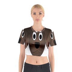 Dog Pup Animal Canine Brown Pet Cotton Crop Top