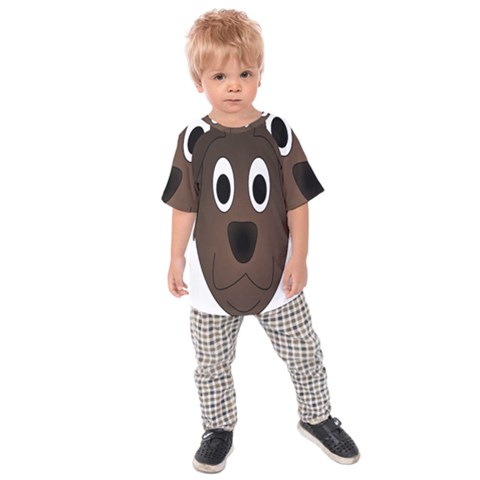 Dog Pup Animal Canine Brown Pet Kids Raglan Tee by Nexatart