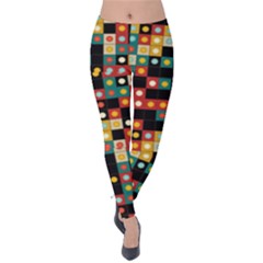 Colors On Black Velvet Leggings by linceazul