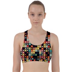 Colors On Black Back Weave Sports Bra by linceazul