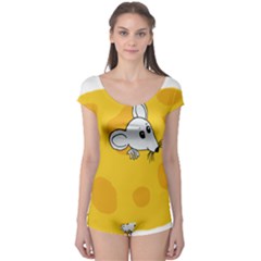 Rat Mouse Cheese Animal Mammal Boyleg Leotard  by Nexatart