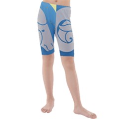 Ram Zodiac Sign Zodiac Moon Star Kids  Mid Length Swim Shorts by Nexatart