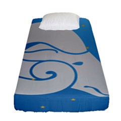 Ram Zodiac Sign Zodiac Moon Star Fitted Sheet (single Size)