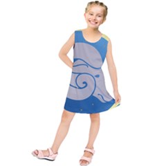 Ram Zodiac Sign Zodiac Moon Star Kids  Tunic Dress by Nexatart