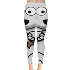 Bear Polar Bear Arctic Fish Mammal Leggings  by Nexatart