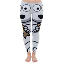 Bear Polar Bear Arctic Fish Mammal Classic Winter Leggings by Nexatart