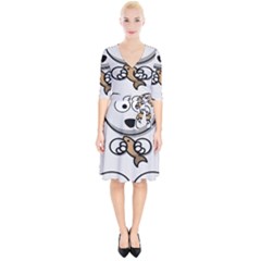 Bear Polar Bear Arctic Fish Mammal Wrap Up Cocktail Dress by Nexatart