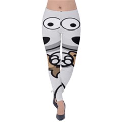 Bear Polar Bear Arctic Fish Mammal Velvet Leggings by Nexatart