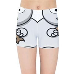 Bear Polar Bear Arctic Fish Mammal Kids Sports Shorts by Nexatart