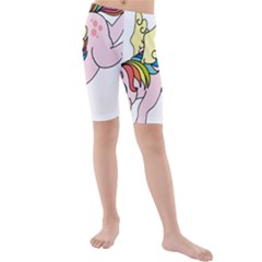 Unicorn Arociris Raimbow Magic Kids  Mid Length Swim Shorts by Nexatart